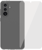 BlueBuilt Samsung Galaxy A36 Back Cover Transparant + Screenprotector Glas BlueBuilt telefoonhoesje