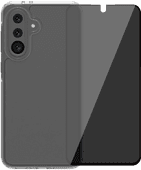 BlueBuilt Protective Cover Samsung Galaxy A36 Transparant + Privacy Screenprotector Glas BlueBuilt telefoonhoesje
