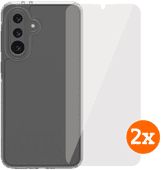 BlueBuilt Protective Back Cover Samsung Galaxy A36 Transparant + Screenprotector Duo Pack BlueBuilt telefoonhoesje