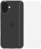 BlueBuilt Back Cover Apple iPhone 16 Plus Transparant + Screenprotector Glas Duurzaam telefoonhoesje