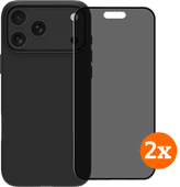 BlueBuilt Protective Cover MagSafe iPhone 17 Pro Max + Privacy Screenprotector Duo Pack BlueBuilt telefoonhoesje