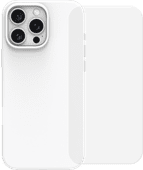 BlueBuilt Back Cover iPhone 16 Pro Max Wit + Screenprotector Glas Apple iPhone 16 Pro Max hoesje