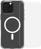 BlueBuilt Protective Back Cover met MagSafe iPhone 16 Pro Max + Screenprotector Glas Apple iPhone 16 Pro Max MagSafe hoesje