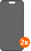 BlueBuilt Apple iPhone 17 Pro Max Privacy Filter Screenprotector Glas Duo Pack Case friendly screenprotector