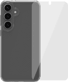 BlueBuilt Protective Back Cover Samsung Galaxy S25 Plus Transparant + Screenprotector Glas BlueBuilt telefoonhoesje