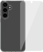 BlueBuilt Protective Back Cover Samsung Galaxy S25 FE Transparant + Screenprotector Glas Duurzaam telefoonhoesje