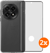 BlueBuilt Back Cover OnePlus 13 Transparant + Screenprotector Glas Duo Pack BlueBuilt telefoonhoesje