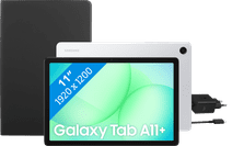 Samsung Galaxy Tab A11 Plus 11 inch 256GB Wifi Zilver + Basis accessoirepakket Samsung smartphone, tablet en slimme horloge aanbieding