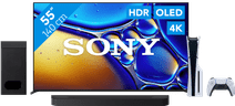 Sony 55" Bravia 8 II 4K QD-OLED + Sony Bravia Theatre Bar 6 Zwart + PlayStation 5 Tv met HDMI 2.1