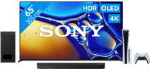 Sony 65" Bravia 8 II 4K QD-OLED + Sony Bravia Theatre Bar 6 Zwart + PlayStation 5 Tv met HDMI 2.1