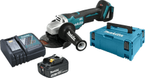 Makita DGA505ZJ + Makita Startset 18V LXT 3,0 Ah BL1830B/DC18RC Elektrisch gereedschap aanbieding