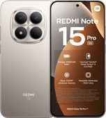 Redmi Note 15 Pro 256 Goud 5G Mobiele telefoon met 5G