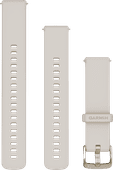 Garmin Siliconen Bandje Crème/Goud 18mm Horlogebandje voor Garmin