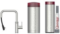 Quooker COMBI+ + Quooker Flex Square RVS + Quooker CUBE Coolblue aanbieding