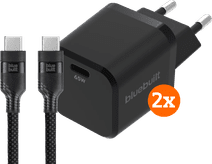 BlueBuilt 65W GaN Usb C Oplader Zwart + Usb C Kabel 240W 2m Telefoon oplader kopen?