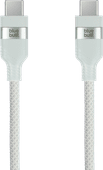 BlueBuilt Usb C naar Usb C Kabel 1,5m Nylon Mintgroen Datakabel