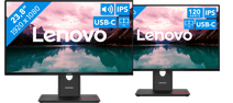 Lenovo ThinkVision T24D-40 + Lenovo ThinkVision T24-40 Middelgrote duo setup monitor (23 - 25 inch)