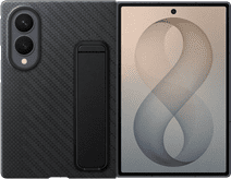 Samsung Galaxy Z Fold 8 Standing Grip Back Cover met Magneet Zwart Samsung Galaxy Z Fold 8 hoesje