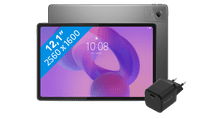 Lenovo Idea Tab Plus 12,1 inch 256GB Wifi Grijs met Stylus + BlueBuilt Oplader Tablet aanbieding