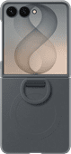 Samsung Galaxy Z Flip 8 Siliconen Back Cover met Magneet Zwart Samsung Galaxy Z Flip 8 hoesje