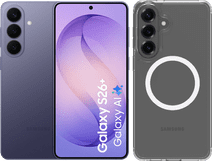Samsung Galaxy S26 Plus 256GB Donkerblauw 5G +BlueBuilt Back Cover met Magneet Transparant Samsung Galaxy S26 Plus