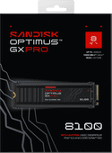 SANDISK Optimus GX PRO 8100 8TB Heatsink PCIe 5.0 NVMe SSD SanDisk Optimus GX Pro interne SSD