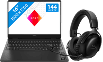 HP OMEN 16-am0975nd + HyperX Cloud III S Wireless Zwart 16 inch HP laptop