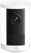 Ring Spotlight Camera 2e Generatie Stekker Wit Ring camera voor een kleine tuin