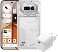 Nothing Phone (4a) 256GB Wit 5G + BlueBuilt Oplader met Usb C Poort 45W Wit Smartphone met NFC