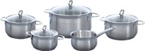 BK Excellent Pannenset 5-delig BK steelpan