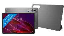 Lenovo Yoga Tab 11,1 inch 256GB Wifi Grijs met Stylus + Book Case Grijs Tablets voor basis gebruik
