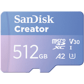 SANDISK MicroSDXC Creator 512GB 130MB/s SANDISK Creator Series