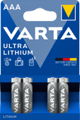 Varta Ultra Lithium AAA Blister 4 stuks Batterij