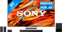 Sony Bravia 7 II True RGB 85" (2026) + Sony Bravia Theatre System 6 Zwart Sony Bravia XR televisie