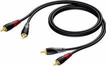 Procab CLA800 2x RCA Male - 2x RCA Male 3 Meter RCA kabel