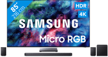 Samsung Micro RGB 85" R95H (2026) + Samsung HW-Q930H (2026) Samsung tv voor gaming