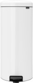 Brabantia NewIcon Pedal Trash Can 30L White white trash can