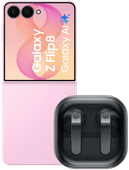 Samsung Galaxy Z Flip 8 256GB Roze 5G + Samsung Galaxy Buds4 Zwart Samsung Galaxy Z Flip 8