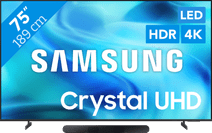 Samsung Led 75" U8070H (2026) + Samsung HW-S60D Zwart (2024) 4K Ultra HD tv