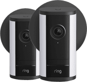 Ring Spotlight Camera Pro 2e Generatie Bedraad Zwart Duo Pack Ring Bundel