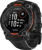 Garmin Instinct 3 Solar Zwart 45 mm Smartwatch voor Inlumi