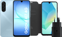 Samsung Galaxy A17 128GB Blauw 4G + Accessoirepakket Samsung telefoon aanbieding