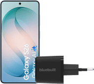 Samsung Galaxy S26 512GB Light Blue 5G + BlueBuilt Charger 45W Black Samsung Galaxy S26