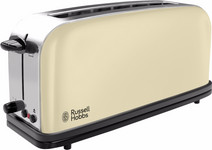 Russell Hobbs Colours Plus+ Classic Cream Long Slot Broodrooster Russel Hobbs broodrooster