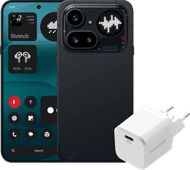 Nothing Phone (4a) Pro 256GB Zwart 5G + BlueBuilt Oplader met Usb C Poort 45W Wit Smartphone met de beste snelheid