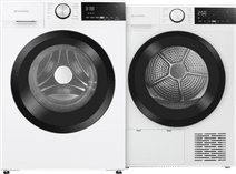Wisberg WBWM1A3W8NB HygienicSteam + Wisberg WBDR1BW8NB SwiftDry Wisberg wasmachine en droger set