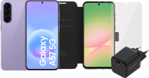 Samsung Galaxy A57 128GB Purple 5G + Complete Accessory Pack smartphone with the best speed