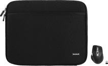 BlueBuilt Laptophoes breedte 36 cm 15-16 inch S Zwart + Maximus Muis Laptoptas