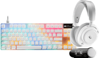SteelSeries Arctis Nova Pro Omni Wit + Apex Pro TKL Gen 3 Qwerty Wit Gaming headset voor Xbox Series X en S
