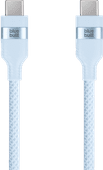 BlueBuilt Usb C naar Usb C Kabel 1,5m Nylon Lichtblauw Datakabel